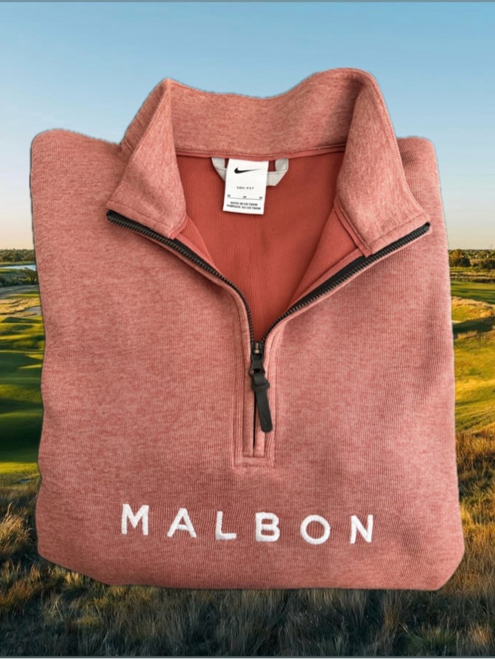Malbon x Nike Dri Fit Long Sleeve Quarter Zip Pullover, Men’s Size Medium